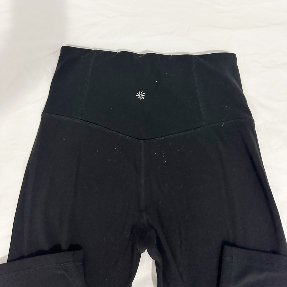 Athleta High Rise Elation Black Flare Leggings In Women’s Size S - Picture 6 of 10